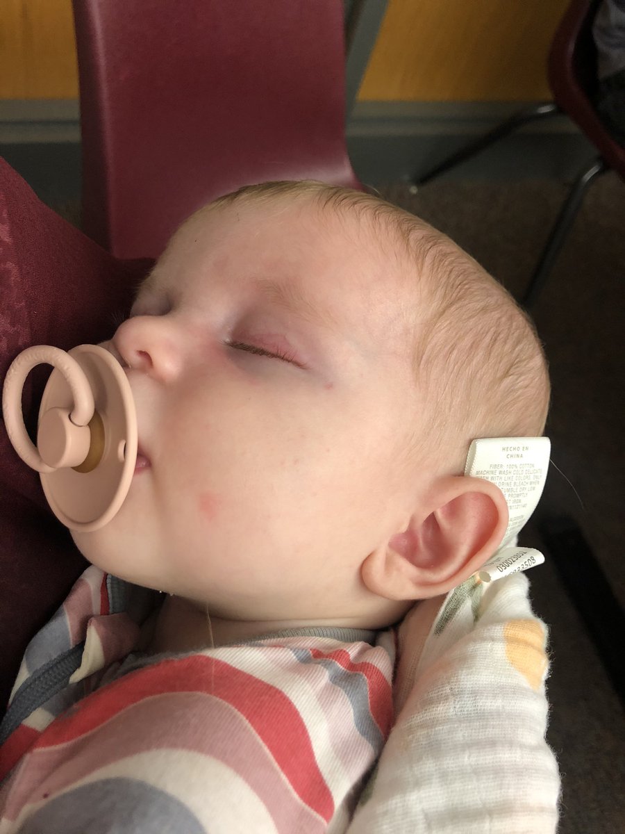 kstanton23's tweet photo. Sorry MVCSD School Board, your meeting was not exciting enough to keep Grace awake! However, we are 3/3 on a well behaved baby at school board meetings. Thanks MVCSD for not making choose between work and time with my baby #bringyourbabytowork #babiesatboardmeetings https://t.co/8hsGle4pHI