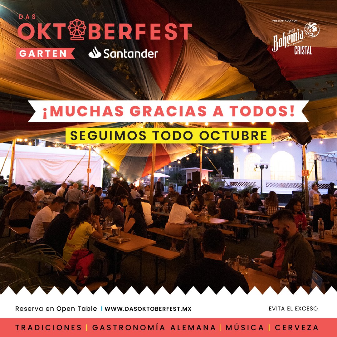 ¡Nuestro primer fin de semana fue todo un exito! 🎉👏✨

Gracias por hacer esto posible, seguimos trabajando para brindarte la mejor experiencia y que disfrutes de todo lo que #DasOktoberfest tiene para ti ❤️ 
recuerda asegurar tu lugar reservando en <a href="/opentablemx/">HOTEL DLUXE</a> 🤳