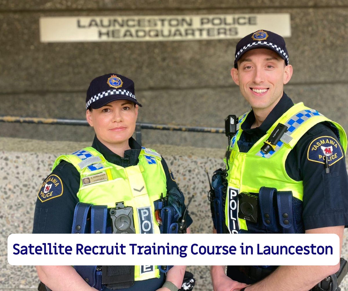For the first time ever, Tasmania Police is running a satellite Recruit Training Course in Launceston in 2022.
For further details check out - recruitment.police.tas.gov.au/northern-cours…