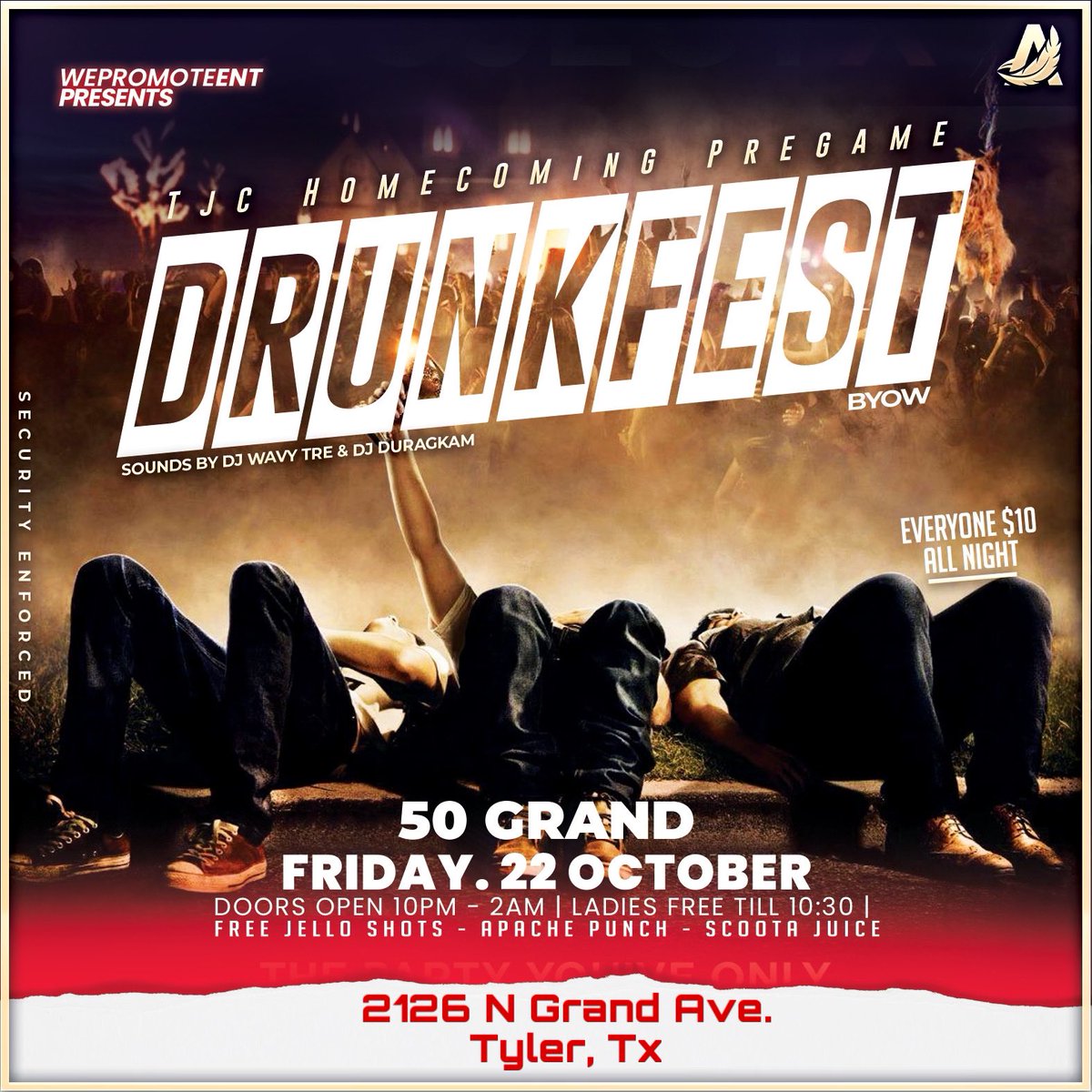 Jadathadoll's tweet photo. Be there or hear about it 😛 

Oct. 22nd - The Pregame #DrunkFest
Oct 23rd - The Finale #ApacheAccess

The Biggest Halloween Party In Tx 🇨🇱

Oct. 30th - #BooWeen Pt. 2 👻🎃 https://t.co/SSUssl5I0U