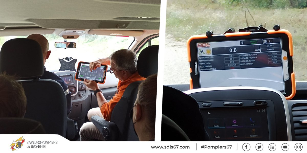 sdis67's tweet photo. [#Conduite] Le 7 octobre à #Strasbourg, présentation et démonstration d'un nouvel outil pédagogique #COD (audit de conduite, atelier de freinage d’urgence…) par la société #BBEdeveloppement aux formateurs de conduite #FPRR des #Pompiers67 et #Pompiers68. @RoutePlusSure @sdis68 https://t.co/DE6cVGREF8