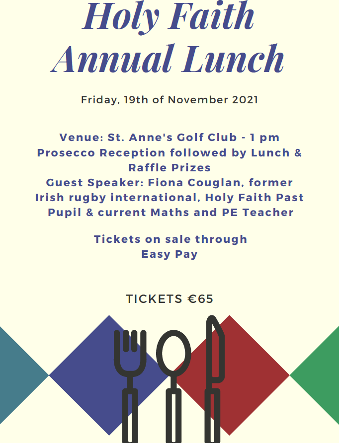 Tickets for the Annual School Lunch on sale now 🎉