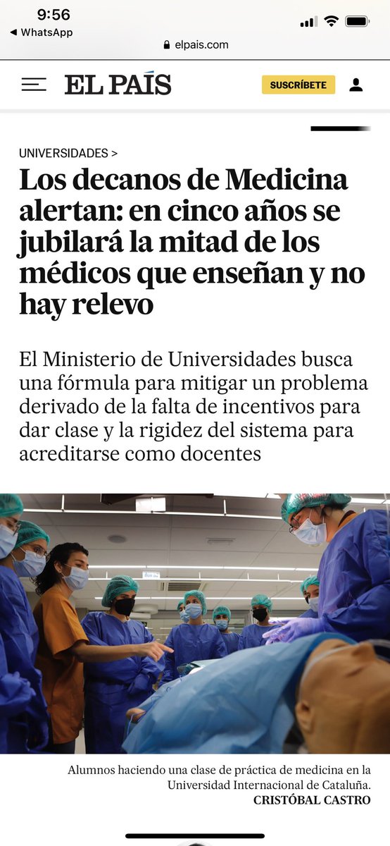 Si ANECA mantiene los mismos criterios para un profesor clínico que para un básico la mitad de las facultades de España deberán cerrar en 5 años. ¿Quien va a enseñar medicina si no hay profesores clínicos vinculados?. El criterio de acreditación debe ser objetivo pero diferente.