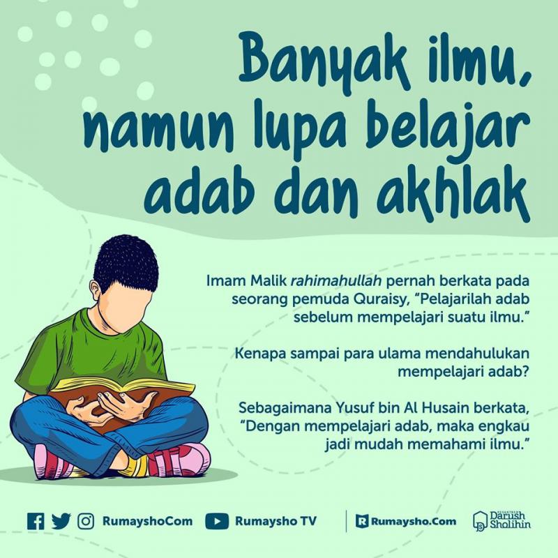 Sherly0ctaviany's tweet photo. Baim #ADAB dulu baru #ILMU. Orang #BERADAB sudah pasti #BERILMU, orang #BERILMU belum tentu #BERADAB https://t.co/WwijKezYD0