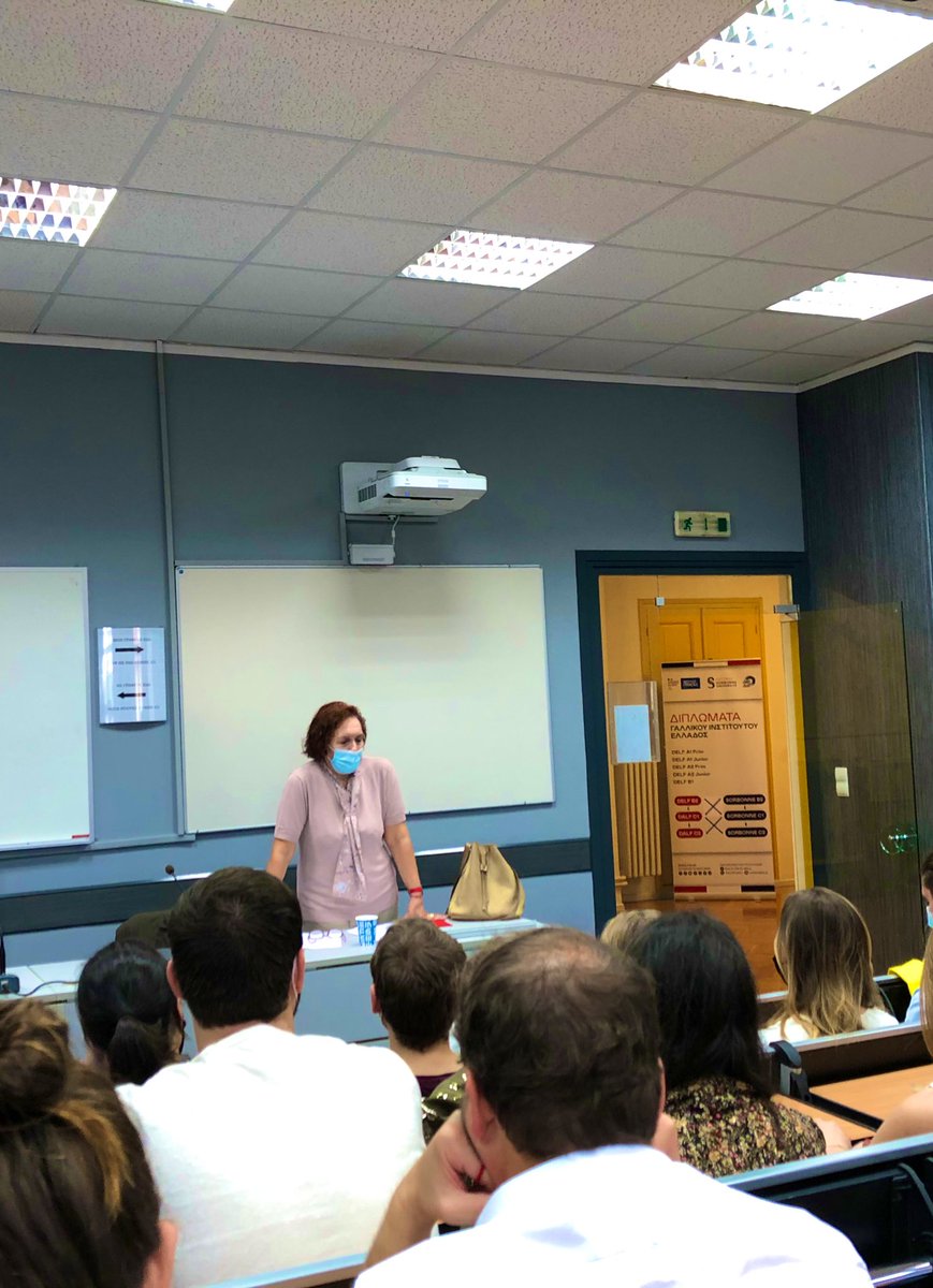 🇬🇷 #ED3SENGRÈCE 🇬🇷

JOUR-2 | Rencontre avec <a href="/STzitzikou/">Sofia Tzitzikou</a> ex-Présidente d’<a href="/UNICEF_Greece/">UNICEF Greece</a> à l’<a href="/IFAgr/">Institut français de Grèce (IFG)</a> 🇫🇷🇬🇷

🏥 Présentation et histoire du système de santé grec
🇪🇺 Témoignage de la #solidarité européenne
🦠 Retour sur la gestion de l’épidémie #COVID19
🗣 Échanges avec les @Ed3sGisele