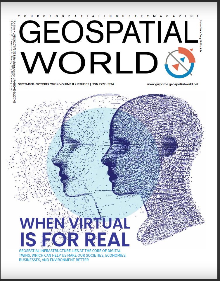 geospatialworld's tweet photo. 📢We are excited to share our latest edition of #GWmagazine. Aligning with the theme of #GWF2021-“Geospatial Infrastructure & #DigitalTwin: Empowering #CircularEconomy”, the Sept-Oct edition highlights how #geospatialinfrastructure lies at the core of #DT.
https://t.co/08ekJbebta https://t.co/5gUyGWvuJq