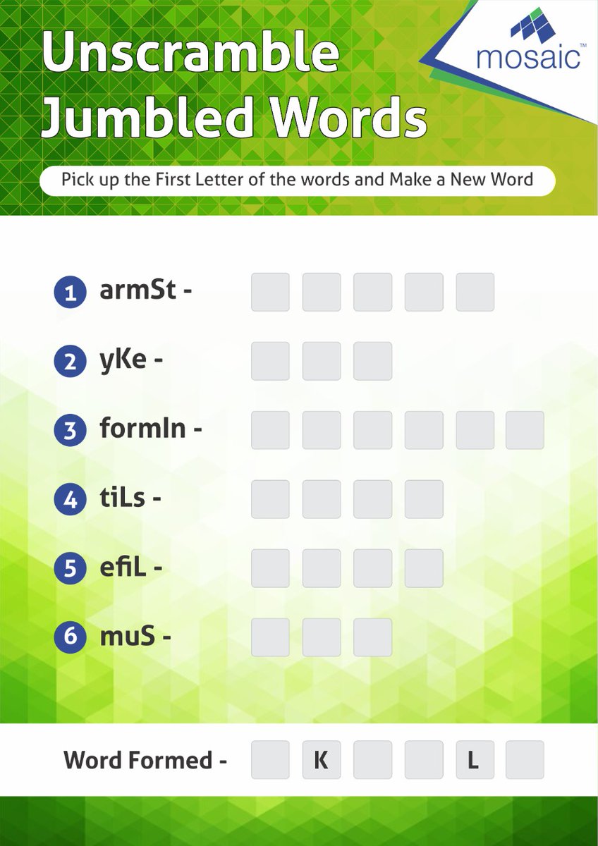 india_mosaic's tweet photo. Can you get these words right?
#howsmartareyou #skills https://t.co/YnYjuKJxYs