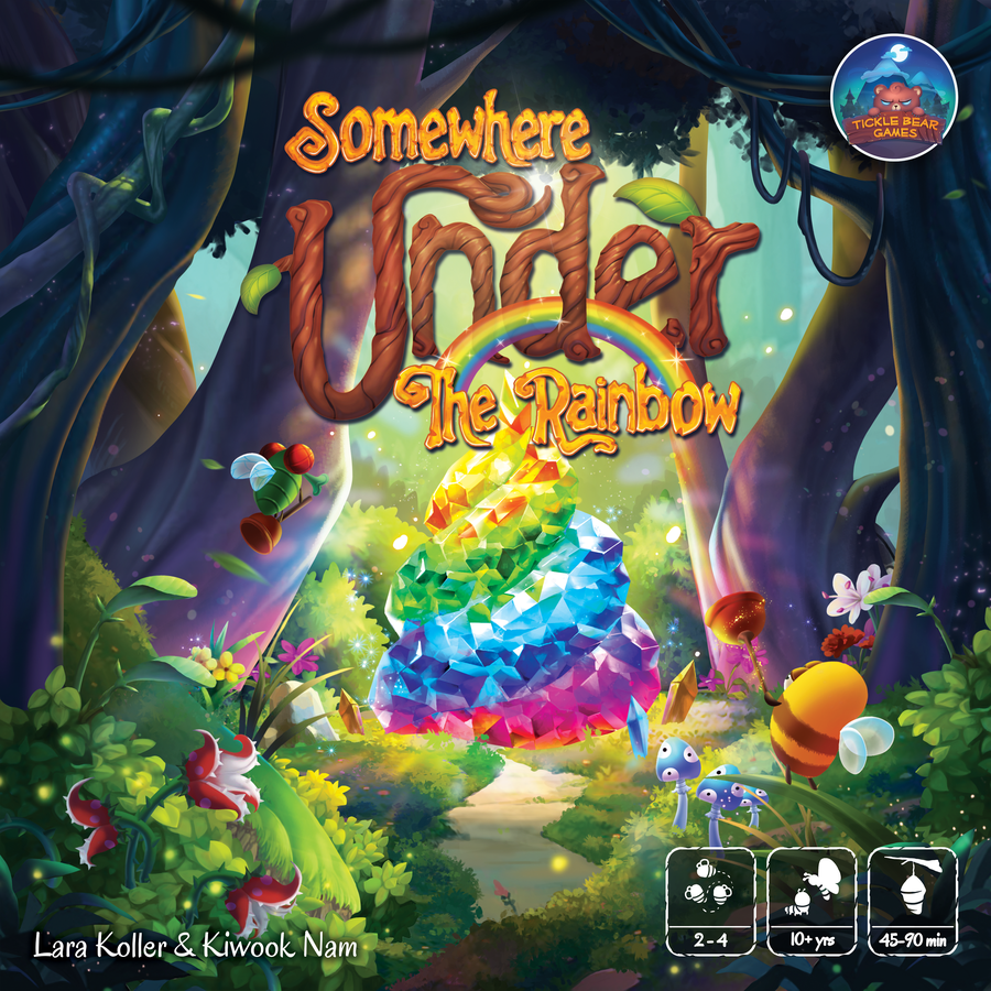 SHUXshow's tweet photo. Tickle Bear Games takes you down a rainbow path into a new world of color and fun with their first Kickstarter game, Somewhere Under The Rainbow – a game full of colorful strategic choices! 🌈 https://t.co/jz1YsdJ4tY