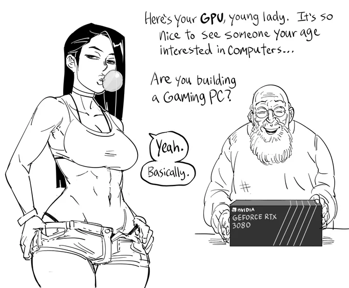 Patreon request for the truth behind the graphics card shortage.

While I enjoy all console war threads, I especially like it when the AMD vs Nvidia fanboys start going at each other and make claims that using the wrong company's card will burn your house down. 
