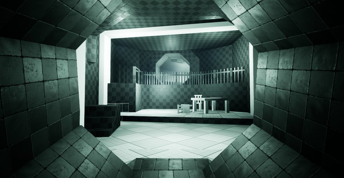 jamielth3's tweet photo. Some more screenshots from the pre-production phase of our student project @CaughtOnTape_ at @BuasGames. In the end we went for interior environements only, but it was a good learning experience #Blocktober #gamedev #UE #leveldesign https://t.co/sQKpmRcvR6