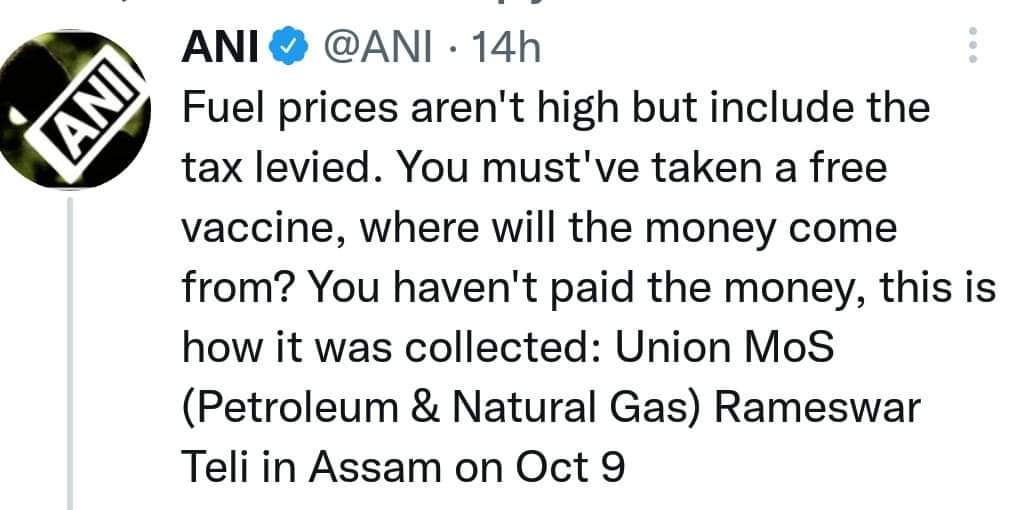 PrivatMr's tweet photo. Modi's give and take policy @PMOIndia @AmitShah https://t.co/uf3tCRFYdw