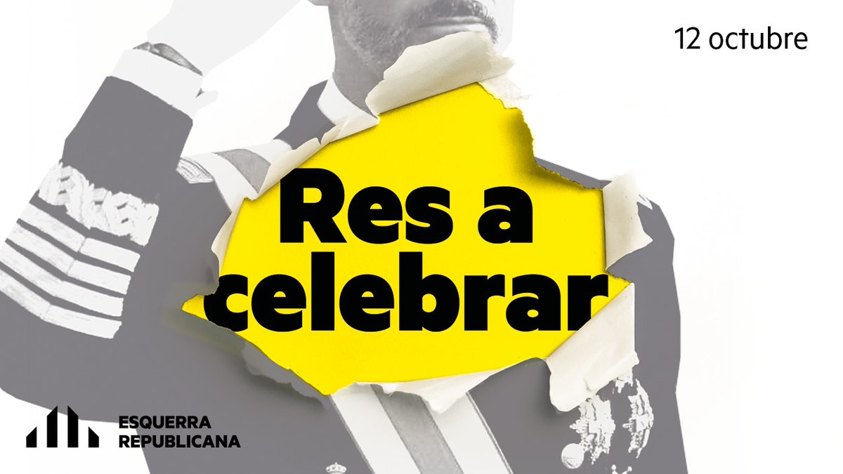 Esquerra_ERC's tweet photo. ❗Amb un estat que commemora un genocidi com a diada nacional no hi tenim #ResACelebrar❌ 

✊Fins la independència! https://t.co/5VhETauKcB