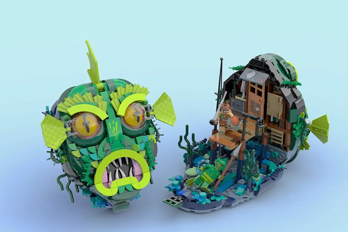 LEGOIdeas's tweet image. Playable and displayable! Today's Staff Pick Monster Box: The Swamp by Ponyraptor is the best of both worlds in a fun package!

Check it out on ow.ly/3kFu50GpPmA.