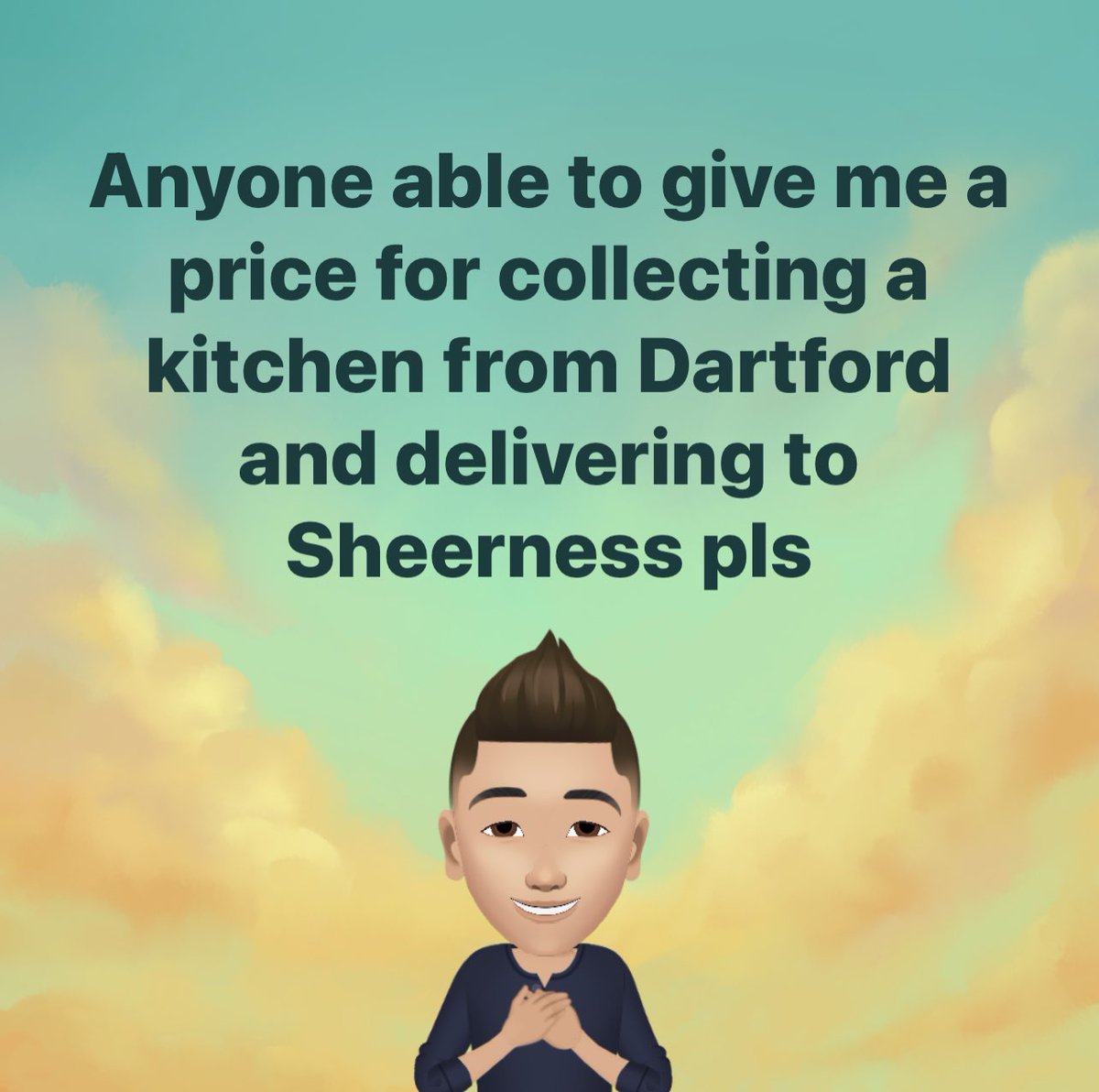 Need to be collected today Tuesday 12th or tomorrow Wednesday 13th October