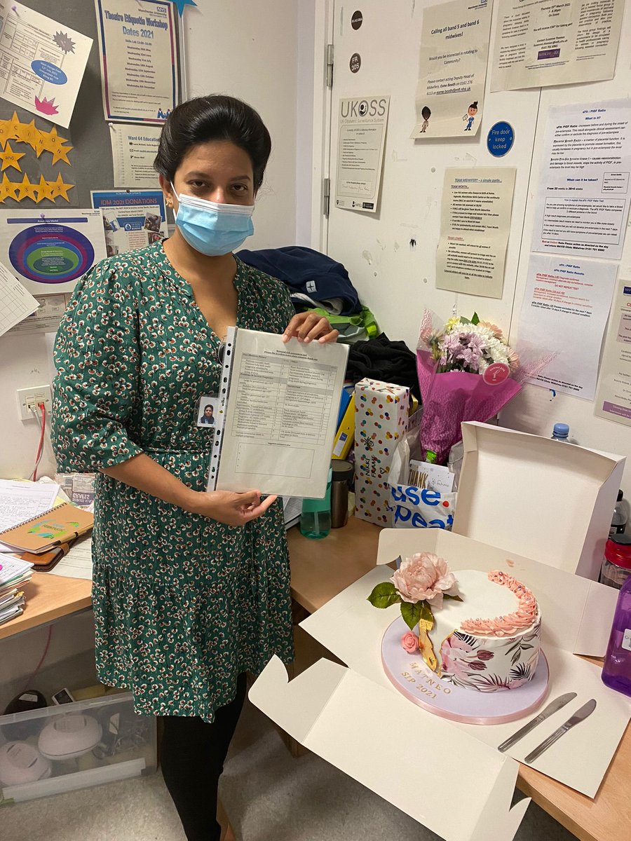 MFT_SaintMarys's tweet photo. Dr Jayeeta Samanta, Laura McGrath and Susan Beckkey launching 'MatNeo Sip' risk assessment tool for Prevention of unexpected admissions to NICU. #patientsafety #ward64 #iqp https://t.co/kQ6GTUdYla