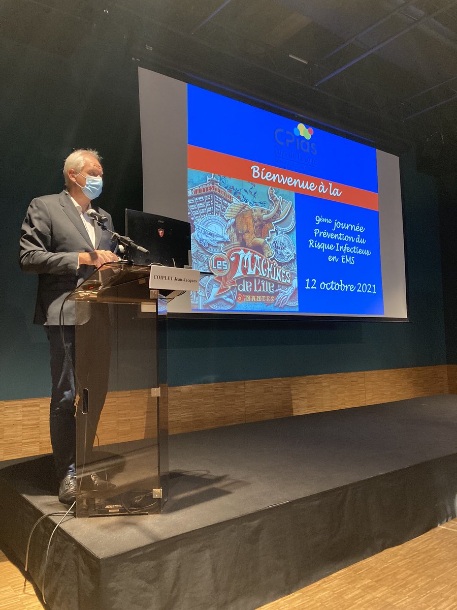 9eme journée de prévention du risque infectieux en établissement médico-social. Merci <a href="/CoipletJj/">Coiplet Jean-Jacques</a> DG <a href="/ars_pdl/">ARS Pays de la Loire</a> pour l’introduction de cette journée