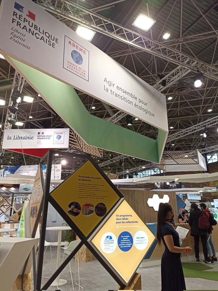 #Pollutec2021 c'est parti ! Retrouvez nous sur le stand <a href="/ademe/">ADEME</a> à l'entrée du hall 4 👌
