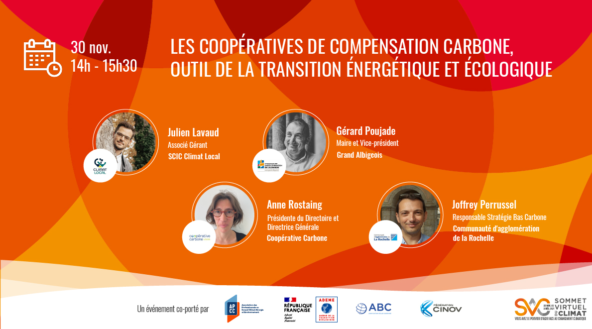 ClimatLocal's tweet photo. Rendez-vous le 30/11 pour le @SVClimat avec un atelier que nous co-organisons sur les #cooperatives #Carbone au service de la #TransitionEcologique et #TransitionEnergetique des Territoires, avec le @grandalbigeois et La Rochelle https://t.co/4HyuuJzuD1