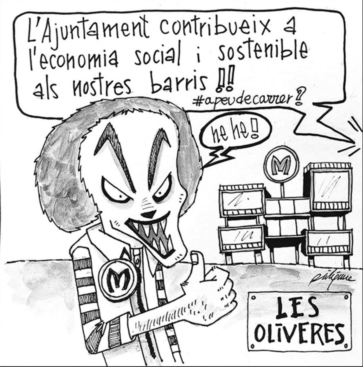 InfoGramenet's tweet image. Nova vinyeta de la @piliparra12 a propòsit de l'edifici "singular" (ehem, ehem 😱) que es pretén construir a Les Oliveres. 
Amb els equipaments que necessita el barri? 🤦🏼‍♀️

Més informació a l'article que vam publicar fa uns dies 👉🏽infograma.cat/construccio-du…