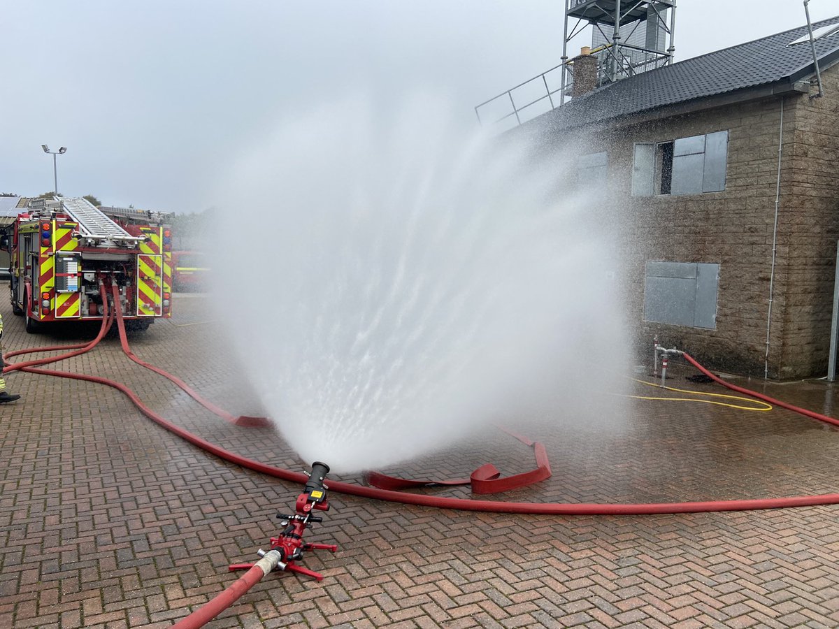 Back to basics this morning, if you see orange flickery things, sometimes it’s good to put water on it.