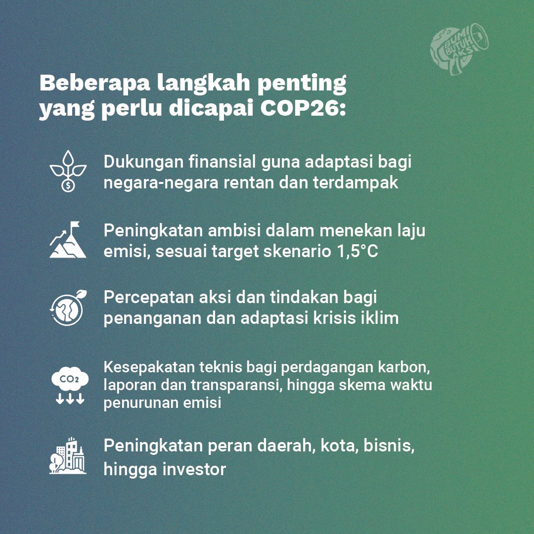 GreenpeaceID's tweet photo. #cop26 #conferenceoftheparties #glasgow #pukulmundurkrisisiklim #stopenergikotor #stopbatubara #climateactionnow #bangunulangindonesia #greeneconomy #bumibutuhaksi https://t.co/d40qNc2B6t