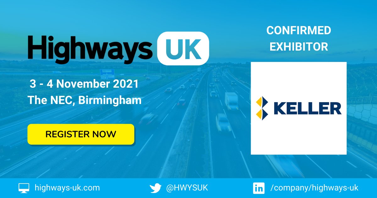 KellerUK's tweet photo. Keller and its sister companies @phiretaining and GEO-Instruments will be exhibiting at @HWYSUK at the @NEC in November. Individually or together we can offer a great service for your road project. Come and see us at Stand G74. #kellerukfamily #retainingstructures #monitoring https://t.co/huxOuLdA8E