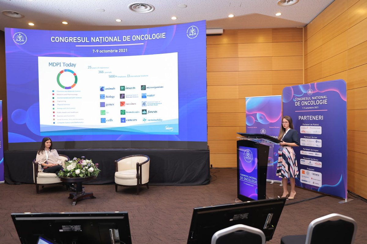 Epigenomes_MDPI's tweet photo. The National Romanian Congress of Oncology was held between 7 and 9 October, in Poiana Brasov, Romania having important scientist in the field. Epigenomes Journal attended and details from Behind the Scenes of Publication were presented.
#oncology #snomr #mdpi #epigenomes https://t.co/XtU8ECgbsa