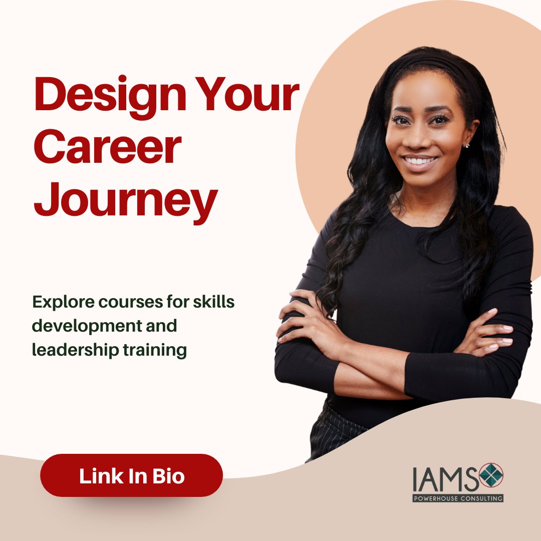 Your career journey should be reviewed periodically and include strategic plan of actions to help you advance and grow. 

Explore the courses we have on offer 

#IAMSPowerhouse #OrganisationalDevelopment #Leadership #FutureSkills #AgilityPartner
