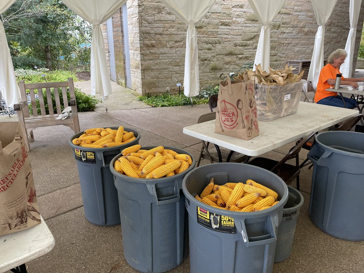 kelly_bench's tweet photo. The @PSUArboretumWx Day of Caring event ended with bins of husked corn, dozens of carved pumpkins, and a large volunteer turnout. Shari Edelson, Arboretum worker, said that volunteer work is critical and appreciates the help
#DayofCaring2021 #Comm260
#PSU #PumpkinFestival #OLLI https://t.co/1cjlcIff6c