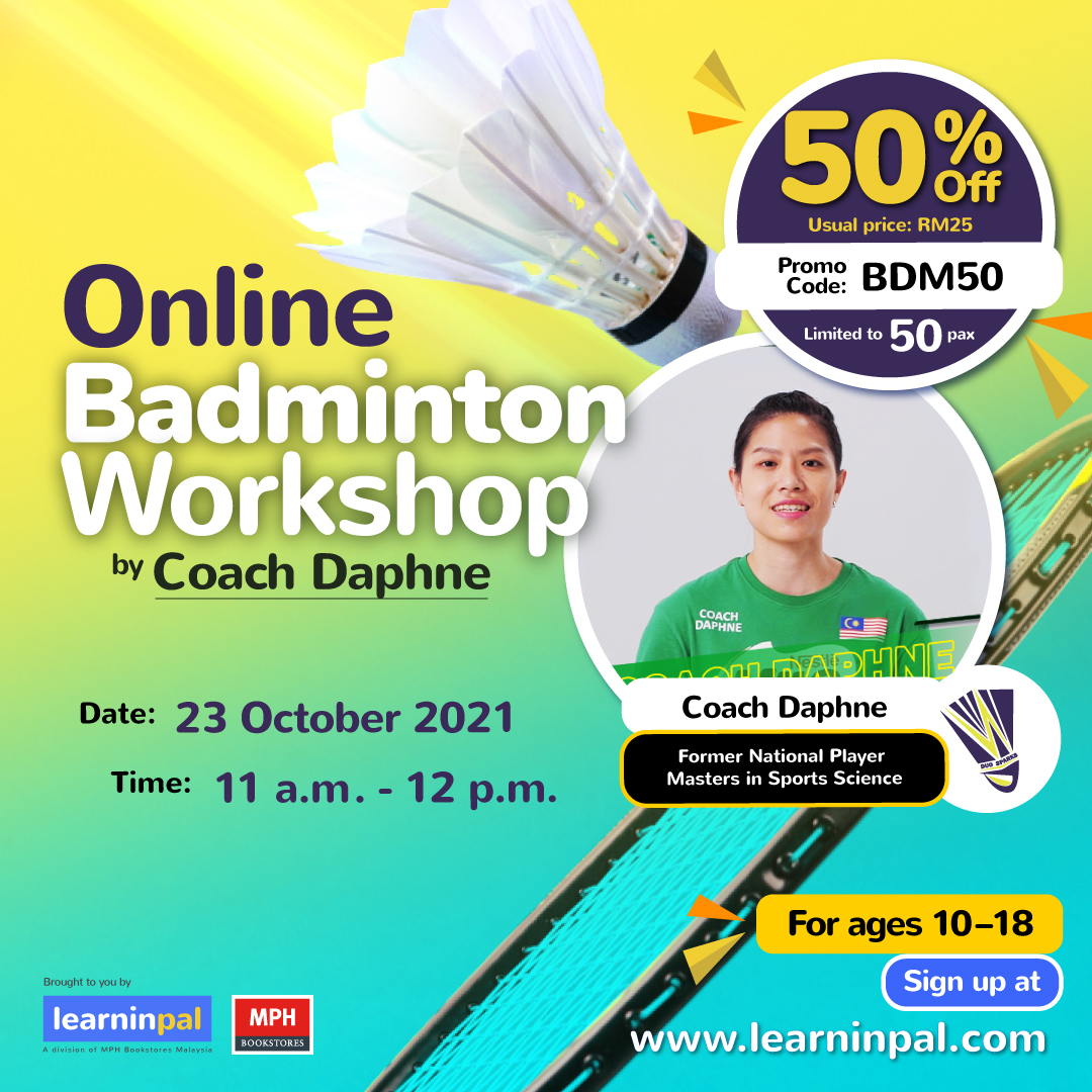 learninpal's tweet photo. Heyya, how about some badminton over the weekend? No worries, you won't need to find a court. Clear a small space at home, enough for you to move side to side, back and forth. 

Join Online Badminton Workshop with Ms Daphne. Register here https://t.co/5UEfcVfvfY 

#BadmintonClass https://t.co/R92hLN3GWw