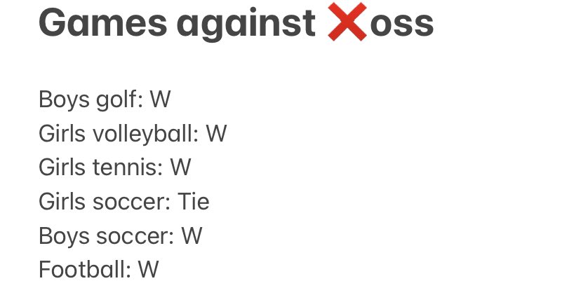 TheBadinHerd_23's tweet photo. Just thought I should point out our fall sports teams went undefeated against ❌oss. #realrams https://t.co/dahAyI4InD