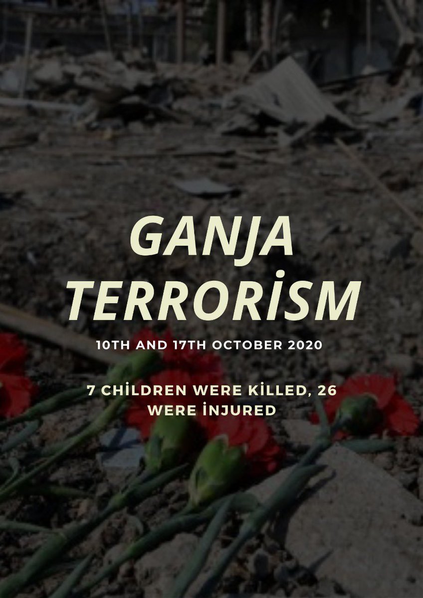 11 October, 2020,, #ArmenianWarCrimes #Armeniakilledchildren #Armenianaggression #Ganja
#SABAH2021