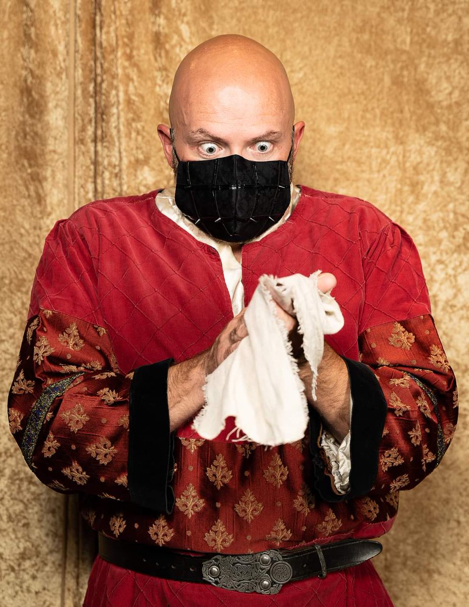 Kevin122675's tweet photo. I'm excited to be playing the mad, villainous (and hilarious) Duke Felmet in the @albanarts production of Sir Terry Pratchett's "The Wyrd Sisters"! Come see us starting Friday or watch via streaming! Get tickets NOW! https://t.co/HKbslJQ5FU https://t.co/ipv2aamzwR