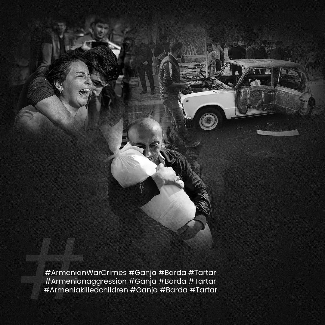 Armenia killed children #ArmenianWarCrimes #Armeniakilledchildren #Armenianaggression #Ganja #Barda #Tartar
#SABAH2021