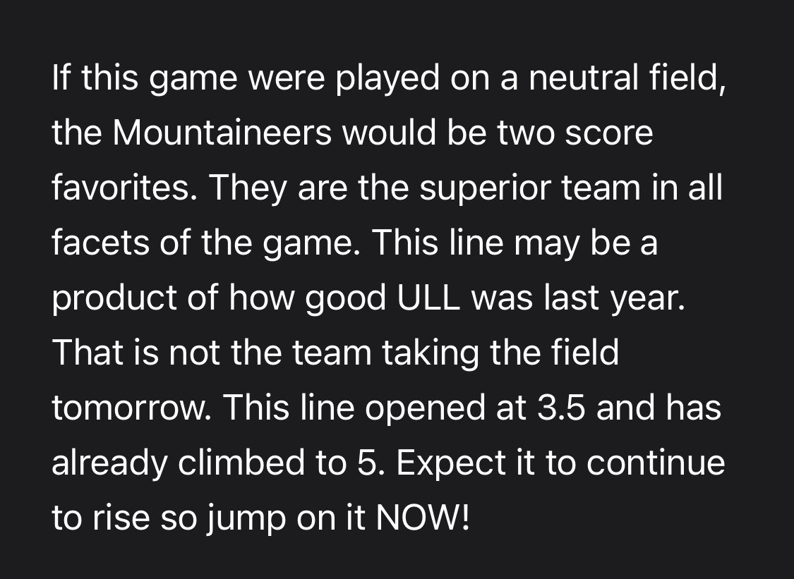PSAnalytic's tweet image. #tuesdayfootball #Appstate vs #ULL we have a #2star winner #bet #appalachianstate -5 #mgmbet #Lafayette #PSanalytics #psa #bettingtips #bettingadvice #bettingtwitter #wiseguys #GamblingTwiitter