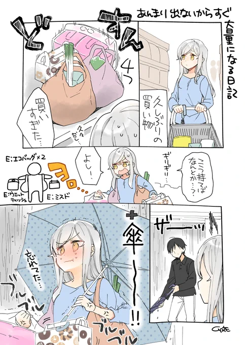 雨の日の買い物日記 