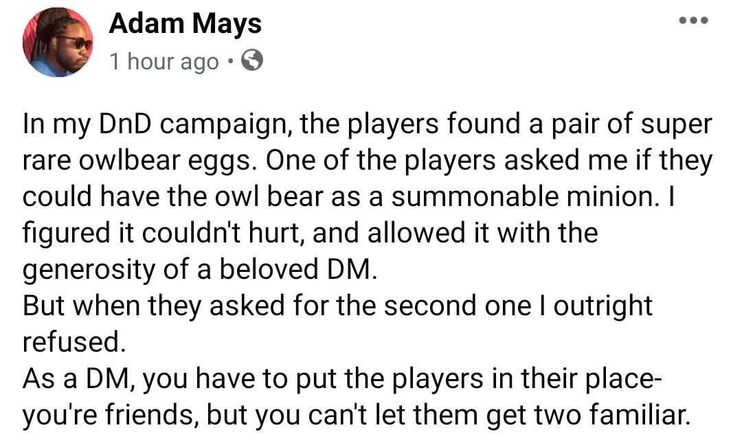 MisterAMaysing's tweet photo. #pundaymonday #internetcomedian #dungeonsanddragons https://t.co/ZdRQ2AFc1l