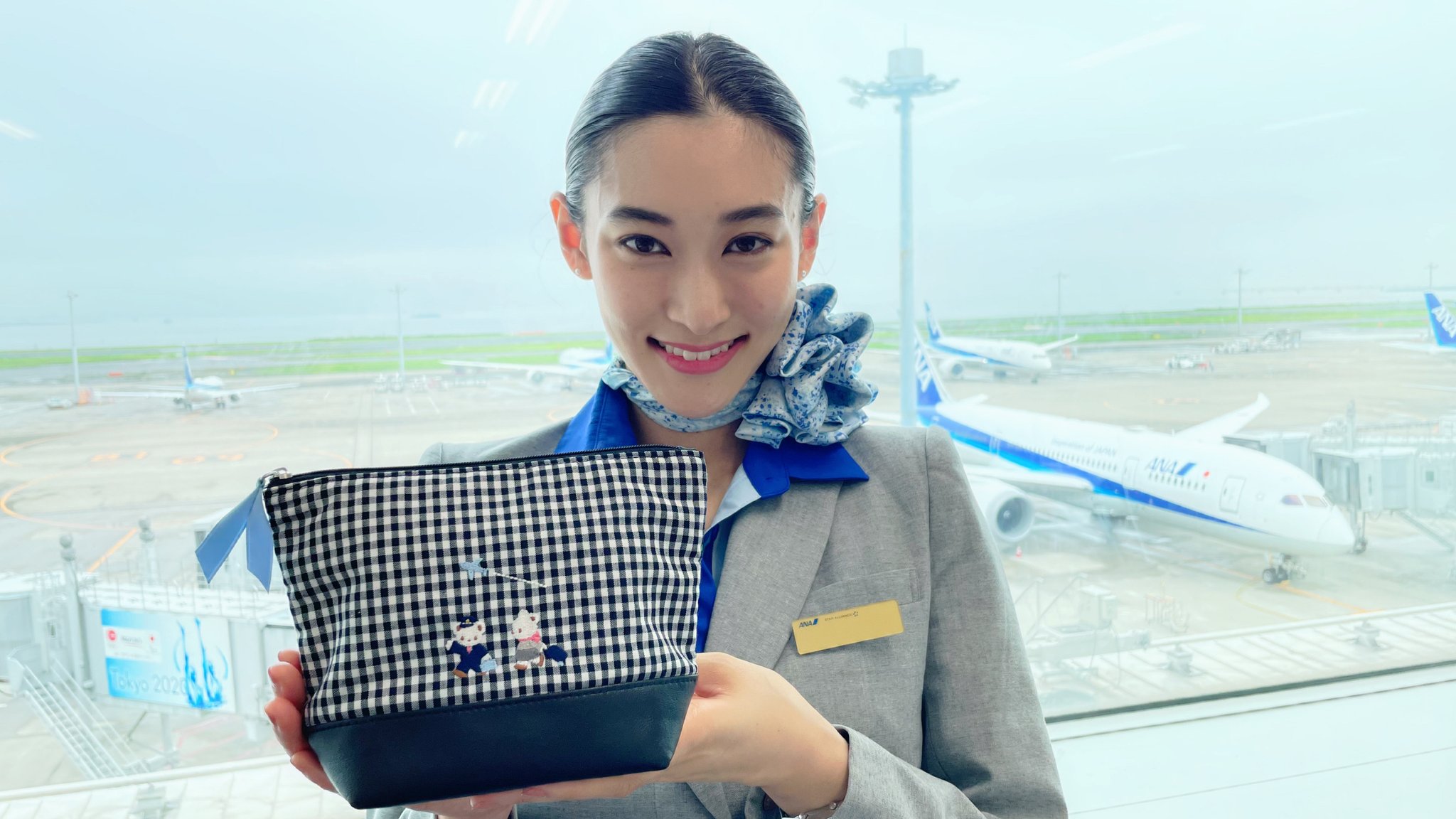 最終価格】ANA機内販売ファミリア×ANAオリジナルギンガム 最終価格】ANA機内販売ファミリア×ANAオリジナルギンガム