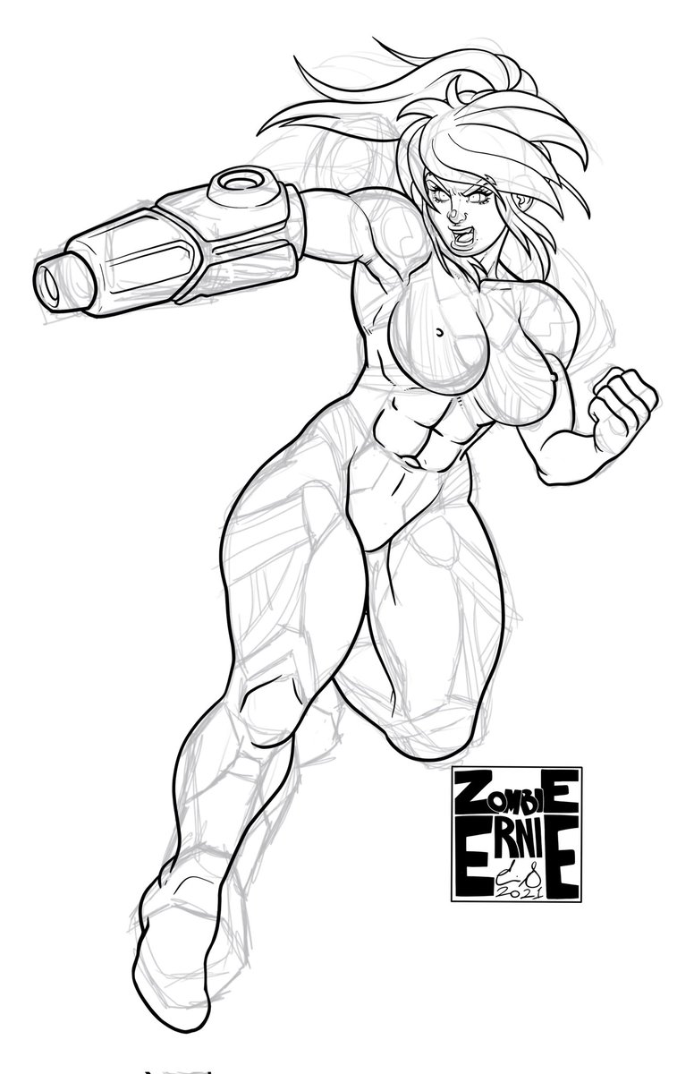 Tonight was the first night in a while I've been able to sit and draw. Worked on comissions mostly. Started toying around with some Samus stuff after. Theres a plan here.
