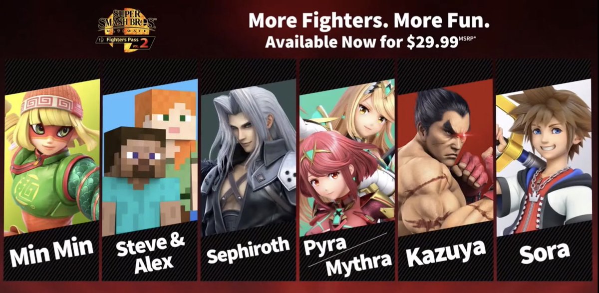 khinsider's tweet photo. 《Follow + RT》to win a copy of Super Smash Bros. Ultimate + Fighter Pack 1 &amp; 2, and leave a comment on who your favorite fighter is! Enter @churroz’s giveaway to get an extra chance! Ends 10/16, US Nintendo accounts only! #SSBU #Sora4Smash #SoraIsFinallyHere #KingdomHearts https://t.co/5i2r8xWKnI
