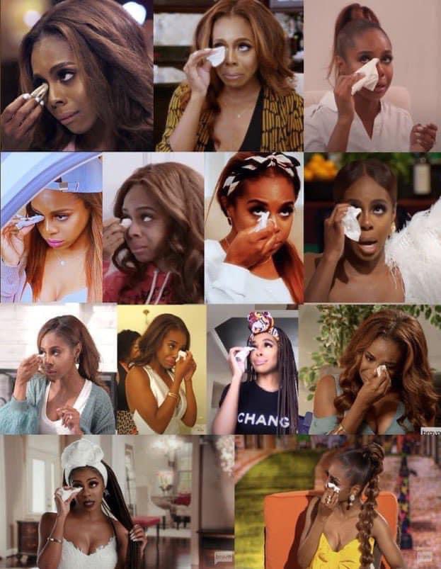 LetsTalkTea_'s tweet photo. My biggest issue with @TherealCANDIACE the perfectly folded tear napkins! 🤦🏽‍♀️🙄 I’ve never seen someone talk so much sh*t and cry at the same time! Gets on my last nerve!!! #Candiace #RHOP @Andy https://t.co/Hk5X161I2A