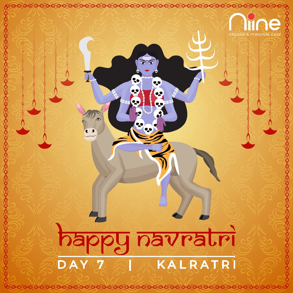 𝐍𝐢𝐢𝐧𝐞 𝐚𝐜𝐤𝐧𝐨𝐰𝐥𝐞𝐝𝐠𝐞𝐬 𝐭𝐡𝐞 𝐜𝐞𝐥𝐞𝐛𝐫𝐚𝐭𝐢𝐨𝐧 𝐨𝐟 𝐧𝐢𝐧𝐞 𝐩𝐨𝐰𝐞𝐫𝐟𝐮𝐥 𝐠𝐨𝐝𝐝𝐞𝐬𝐬𝐞𝐬. 𝐌𝐚𝐲 𝐭𝐡𝐢𝐬 𝐩𝐨𝐰𝐞𝐫 𝐬𝐭𝐞𝐞𝐫𝐬 𝐚𝐥𝐥 𝐭𝐨 𝐭𝐡𝐞 𝐩𝐚𝐭𝐡 𝐨𝐟 𝐤𝐧𝐨𝐰𝐥𝐞𝐝𝐠𝐞 𝐚𝐧𝐝 𝐫𝐞𝐬𝐩𝐞𝐜𝐭 𝐟𝐨𝐫 𝐰𝐨𝐦𝐞𝐧.
#navratri2021 #niineindia