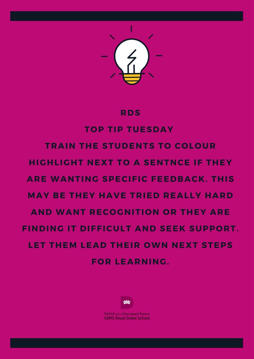 rds_tl's tweet photo. Top Tip Tuesday 👑#RDSoutstanding #collabUAE #edutwitter 
@GEMSRDS https://t.co/mK7AQBAu6T