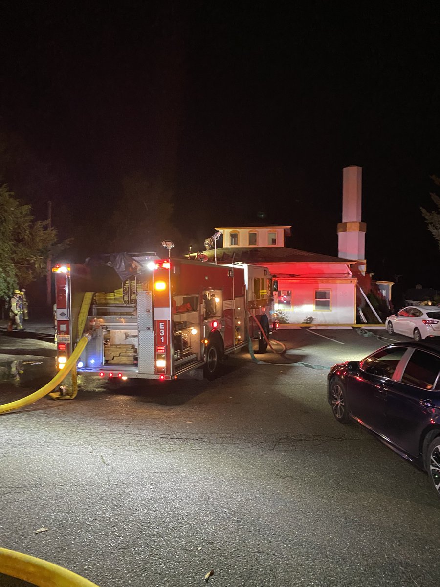 WestPierce's tweet photo. Crews are on scene of a fire at the Islamic Center of Tacoma at 2010 Bridgeport Way W in @CityofUPWA. The fire is now out and there are no injuries. The cause is currently under investigation by the @PierceCo Fire Marshal's office. https://t.co/3Ve5eYlGVZ
