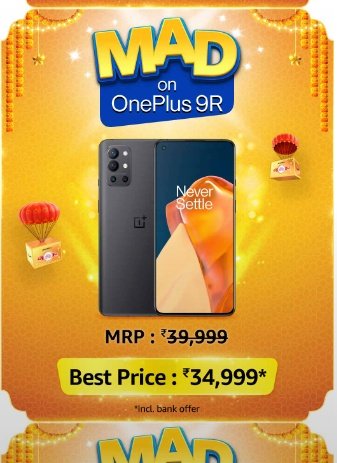Pankajkr__'s tweet image. Correct Answer  is "OnePlus 9  5G" 😍
#AmazonMADDealsOnMobiles 
#MADonMobiles 
@91mobiles 
@amazonIN
