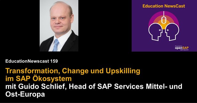 Transformation, Change und Upskilling im SAP Ökosystem mit Guido Schlief, Head SAP Services in Mittel- und Osteuropa - jetzt reinhören in den neuen Podcast #sap #transformation bit.ly/3BxXSpR