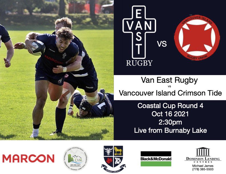 This Saturday at 2:30, Van East Rugby host the Vancouver Island Crimson Tide at <a href="/BurnabyLakeRFC/">BLRC</a> ! If you can’t make it, check out the stream at 
youtu.be/2MoOHsZaGwI