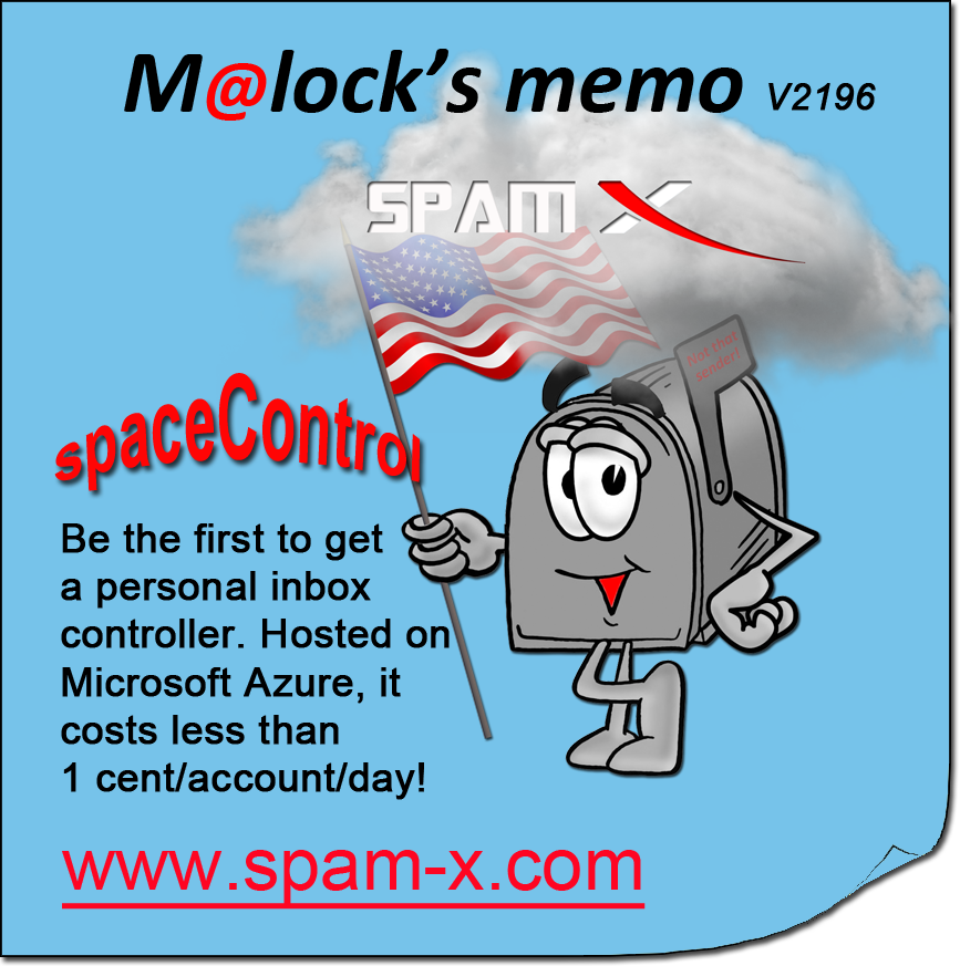 1stCodes's tweet photo. Alle Achtung: Look at that!
There is a new kid on the block. If you have time, just test the 30-days free trial!
@Spam_X_
#SpamX #NoSpam #Cyberdefense #ITSecurity #ITSicherheit #infosec #SpamBlocker #Spamless
@netzpalaver
@be_logo_agency
https://t.co/JeERxkMwVP https://t.co/TAwPKg0DNv