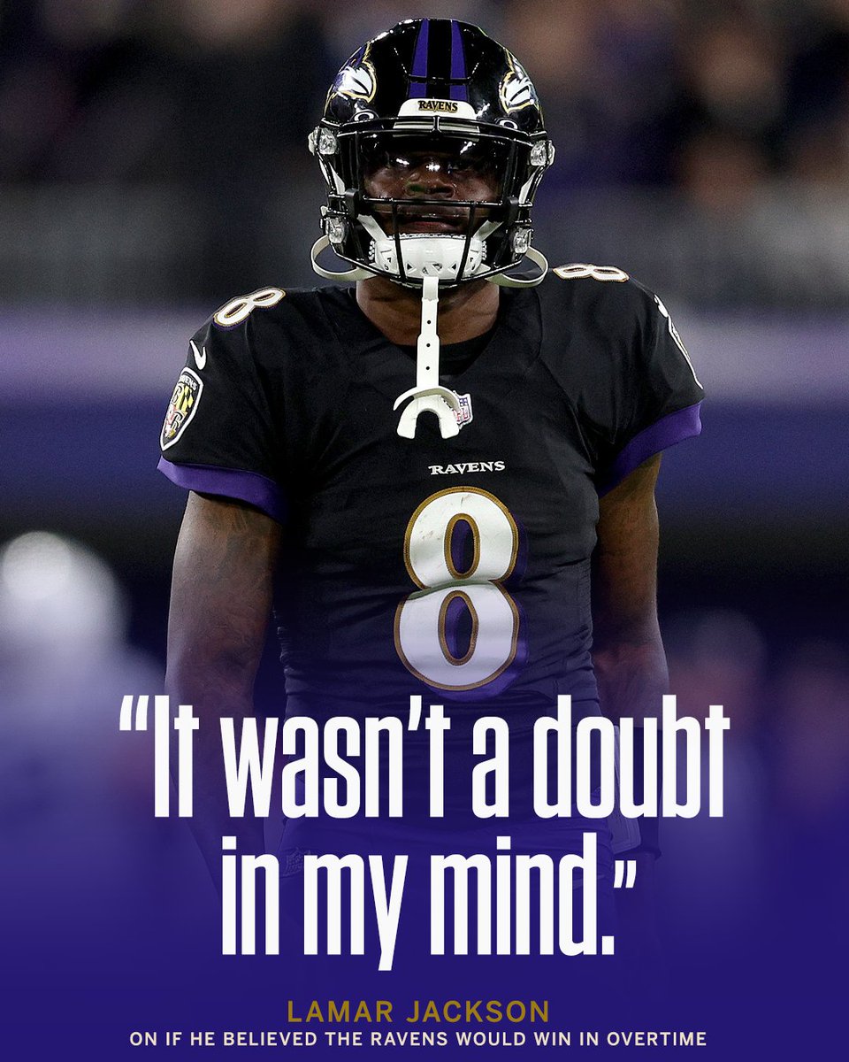 Confidence on 💯 <a href="/Lj_era8/">Lamar Jackson</a>