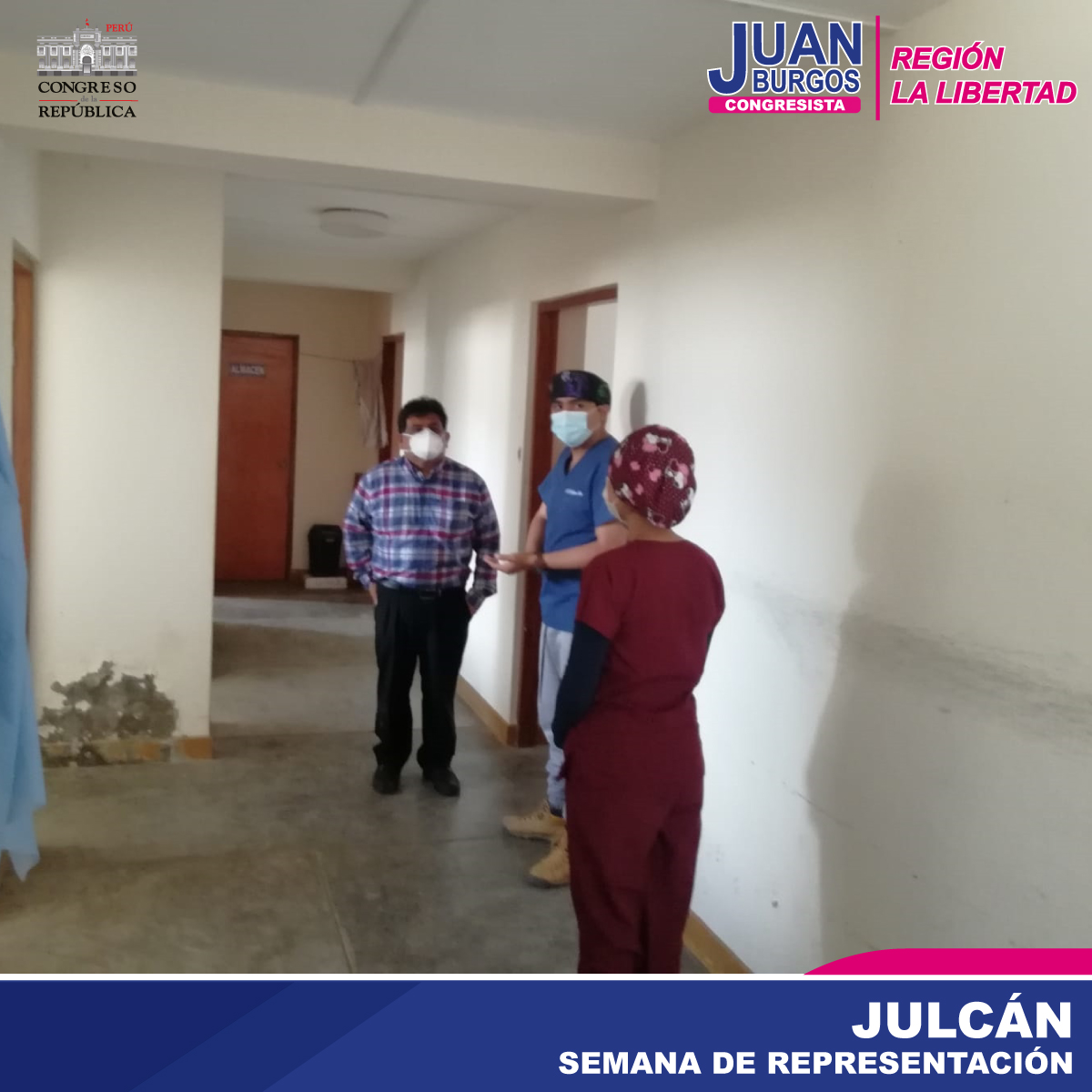 JuanBurgos2021's tweet photo. Visitamos la provincia de Julcán, recorrimos el Puesto de Salud Paruque Bajo-Micro Red Julcán. Donde es evidente la falta de recursos con la que lidian día a día los doctores para atender las necesidades médicas. 
#SemanaDeRepresentación #Congreso #Julcan #juanburgos #LaLibertad https://t.co/28bPwgJ9BQ